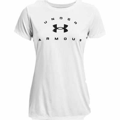 Damen Kurzarm-T-Shirt Under Armour Tech Solid Weiß