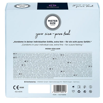 Mister Size 69mm Your Size Pure Feel Condoms 36 Pack-1