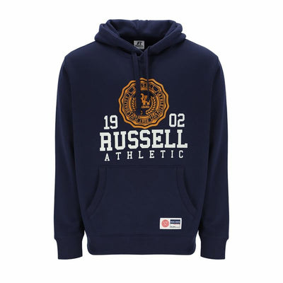Herren Sweater mit Kapuze Russell Athletic Ath 1902 Marineblau