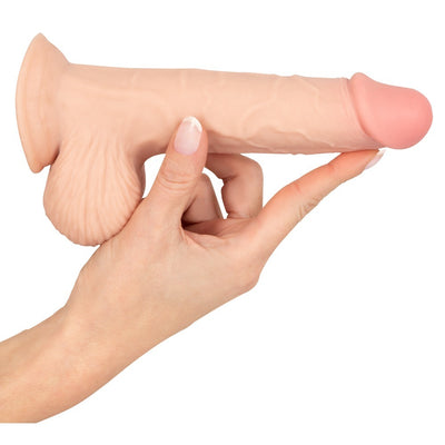 Nature Skin Dildo With Movable Skin 19cm-1