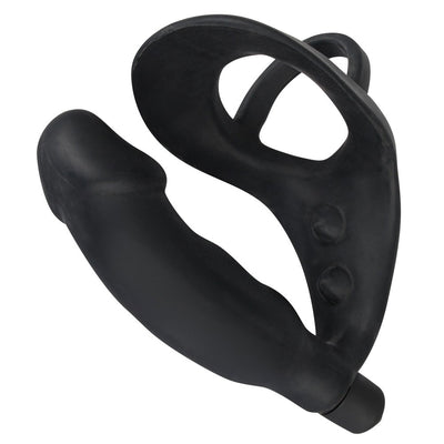 Black Velvets Cock Ring And Vibrating Anal Plug-2