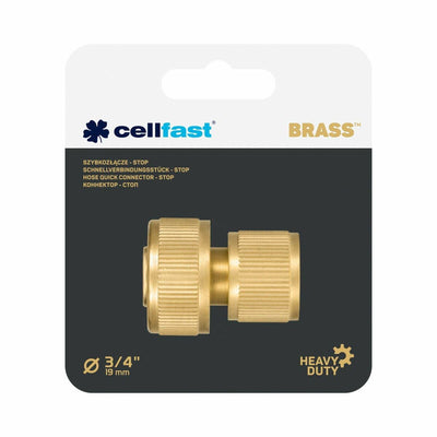 Schlauchanschluss Cellfast 19 mm Messing Schnell