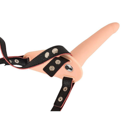 Soft Touch Silicone Rechargeable Vibrating Strap On-1