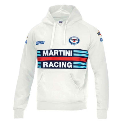 Sweater mit Kapuze Sparco Martini Racing S Weiß