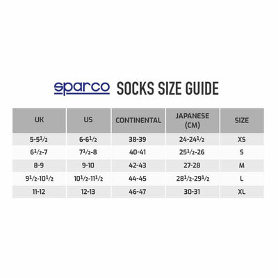 Socken Sparco S001522NR1112 Schwarz M