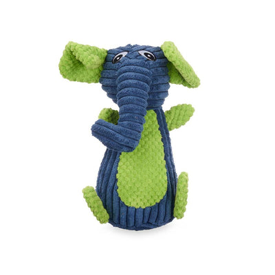 Hundespielzeug Blau grün Elefant 28 x 14 x 17 cm Plüschtier mit ton