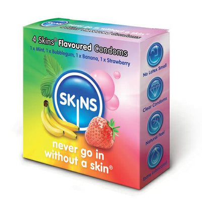 Skins Condoms Flavoured 4 Pack-0