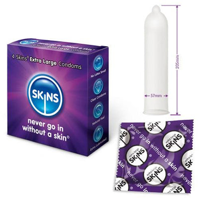 Skins Condoms Extra Large 4 Pack-0