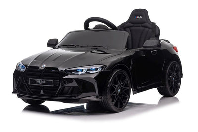 BMW M4, 12 volt, music module, leather seat, rubber tires (SX2418) - black - tjoplaza.eu