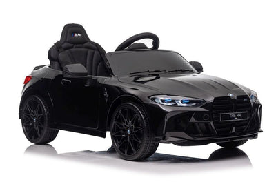 BMW M4, 12 volt, music module, leather seat, rubber tires (SX2418) - black - tjoplaza.eu