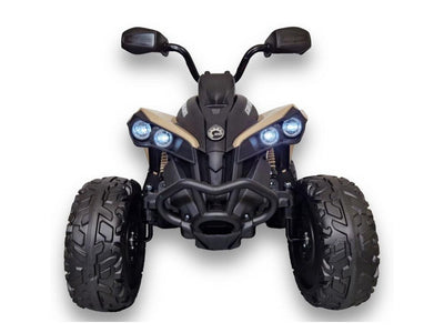 CAN-AM ATV Quad, 12 volt, leather seat, rubber tires, music module (DK-CA002) - tjoplaza.eu