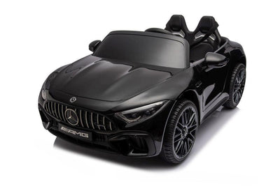 Mercedes-Benz SL63 12 volt, music module, leather seat, rubber tires (DK-SL63) - black - tjoplaza.eu