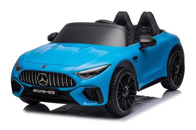 Mercedes-Benz SL63 12 volt, music module, leather seat, rubber tires (DK-SL63) - blue - tjoplaza.eu