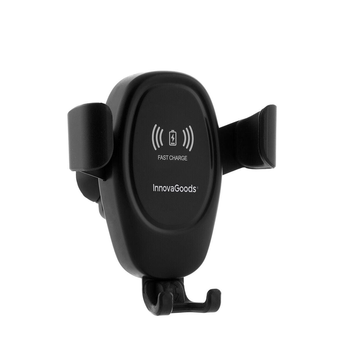 Mobile Phone Holder with Wireless Charger for Cars Wolder InnovaGoods - tjoplaza.eu